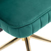 Emerald Velvet Swivel Desk Chair