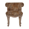 Chic Leopard Studded Chair