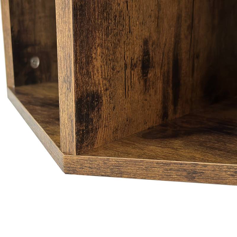 Charming Hexagon Wooden Side Table