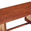 Walnut Rattan-Inspired Tea Table