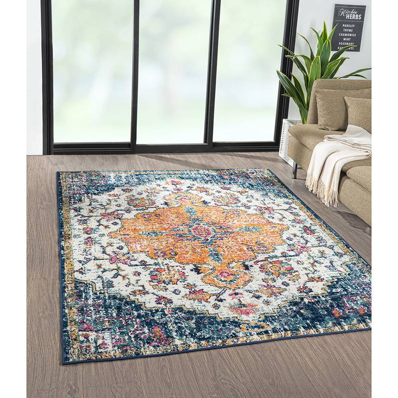 Boho Charm Woven Rug