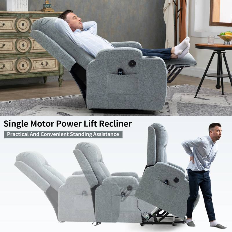 Super Comfort Lift Recliner with Massage and Heat