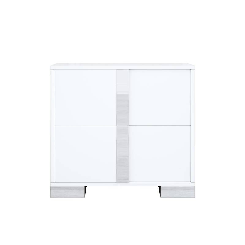 Dreamy LED Bedroom Set with Glam Mirror Accents