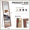 Elegant Wooden Framed Full-Length Mirror