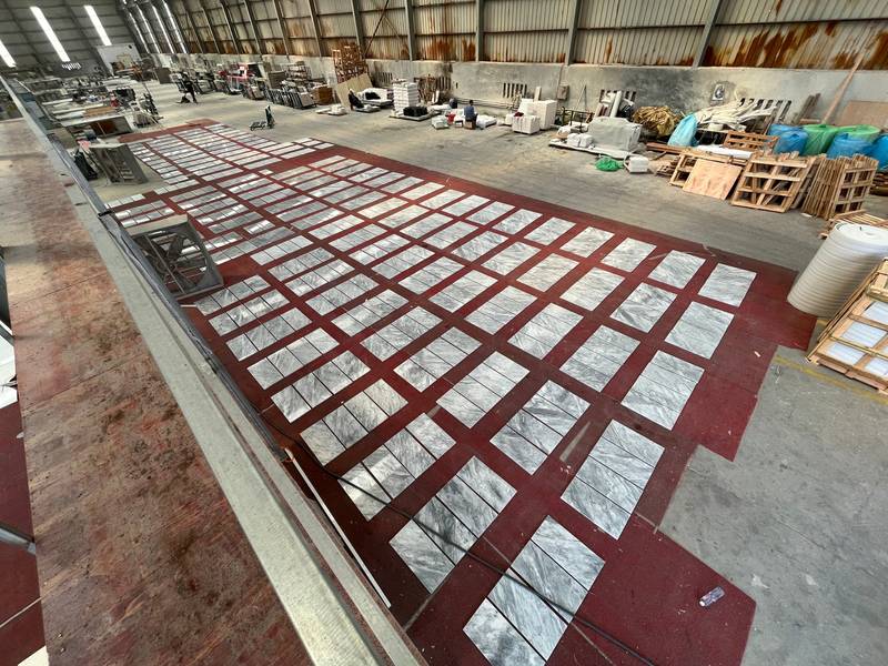 Elegant Gray Carrara Marble Tile