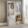 Chic Entryway Hall Tree with Shoe Storage & Coat Rack