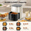 Versatile Beige Air Fryer with Window - Cook, Roast, Bake & More!