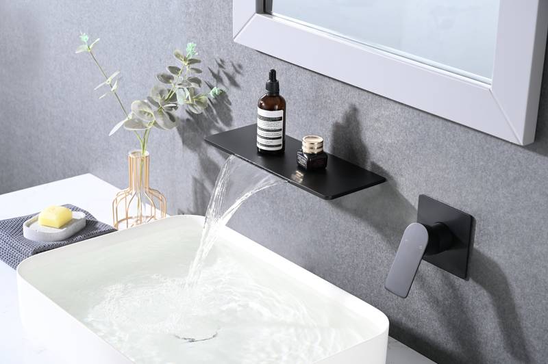 Waterfall Wall-Mount Bathroom Faucet