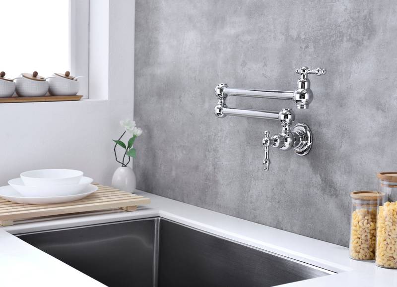 Space-Saving Kitchen Pot Filler Faucet