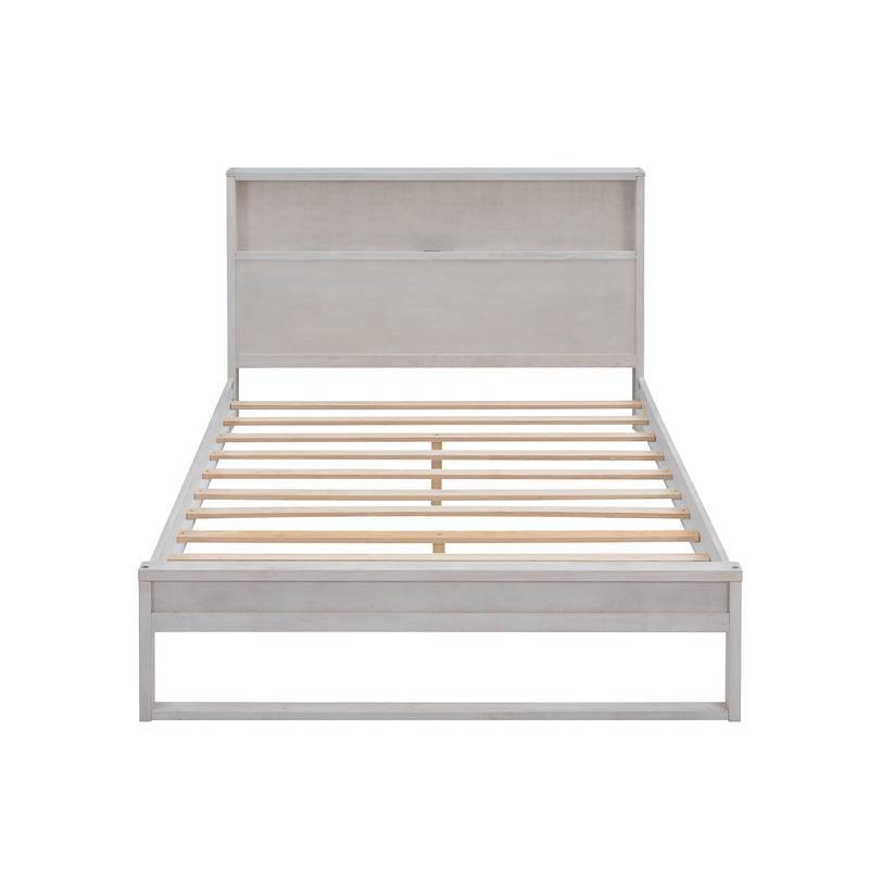 Chic Storage Platform Bed with USB & Sockets