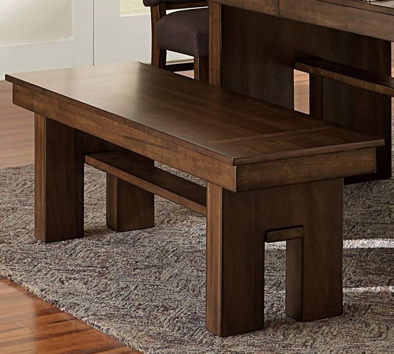 Chic Walnut Dining Bench