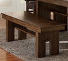 Chic Walnut Dining Bench