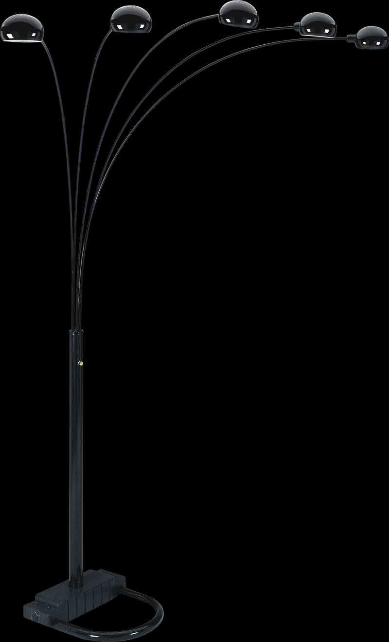Stylish Black Multi-Head Floor Lamp