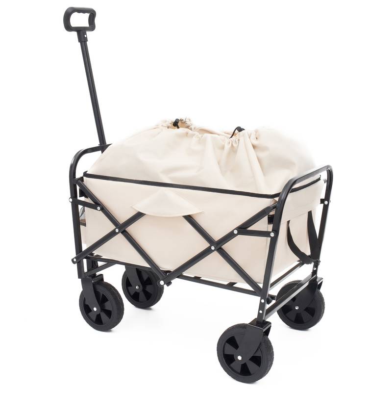 Versatile Collapsible Beach Wagon with Liner Bags