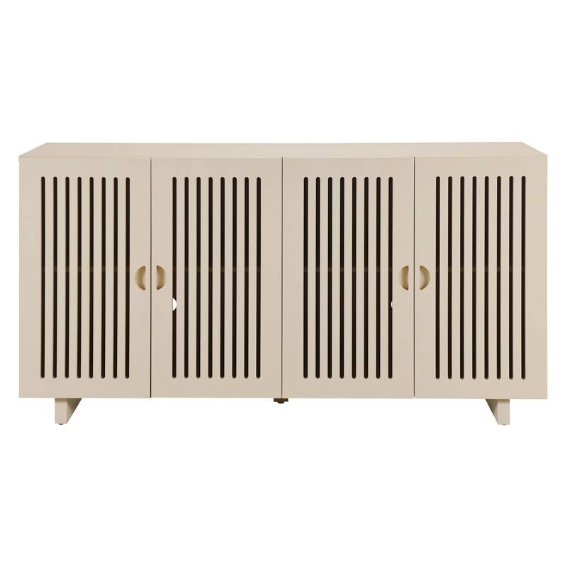 TREXM Chic Sideboard with Smart Storage and Stylish Hollow Doors