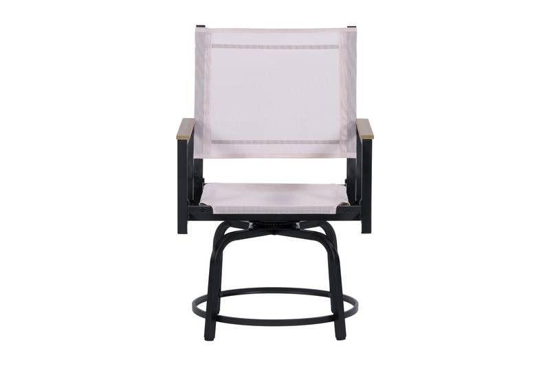 Chic Outdoor Dining Set with Swivel Chairs