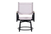 Chic Outdoor Dining Set with Swivel Chairs