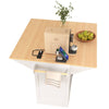 Stylish Rolling Kitchen Island with Drop Leaves and Storage