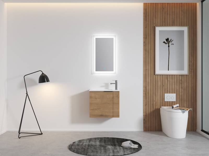 Sleek Space-Saving Bathroom Vanity with Sink