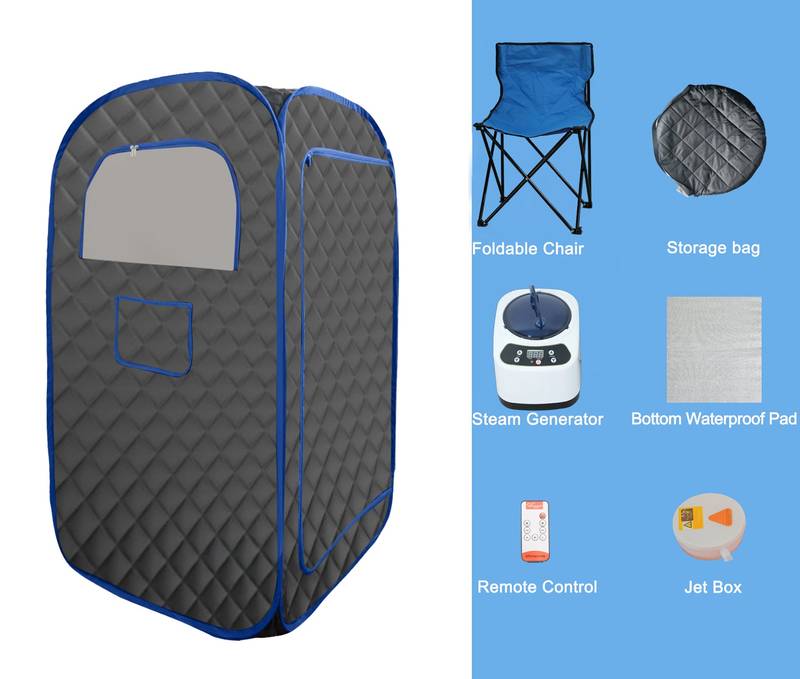 Cozy Home Steam Sauna Tent with Remote and Chair