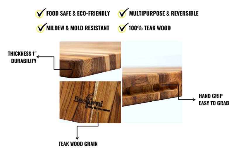 Teak Bliss Cutting Board Set