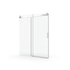 Sleek Soft-Close Frameless Shower Door in Brushed Nickel