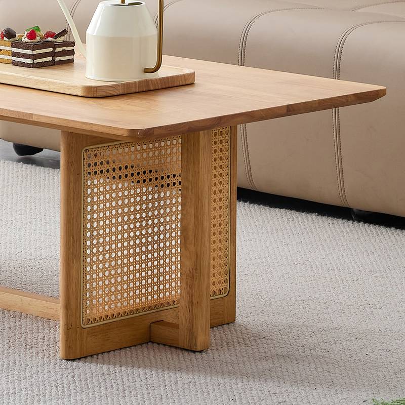 Cozy Rattan-Inspired Tea Table