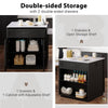 Stylish Expandable Kitchen Island with Storage and Power Outlet