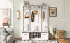 Versatile Entryway Bench with Coat Rack & Drawers