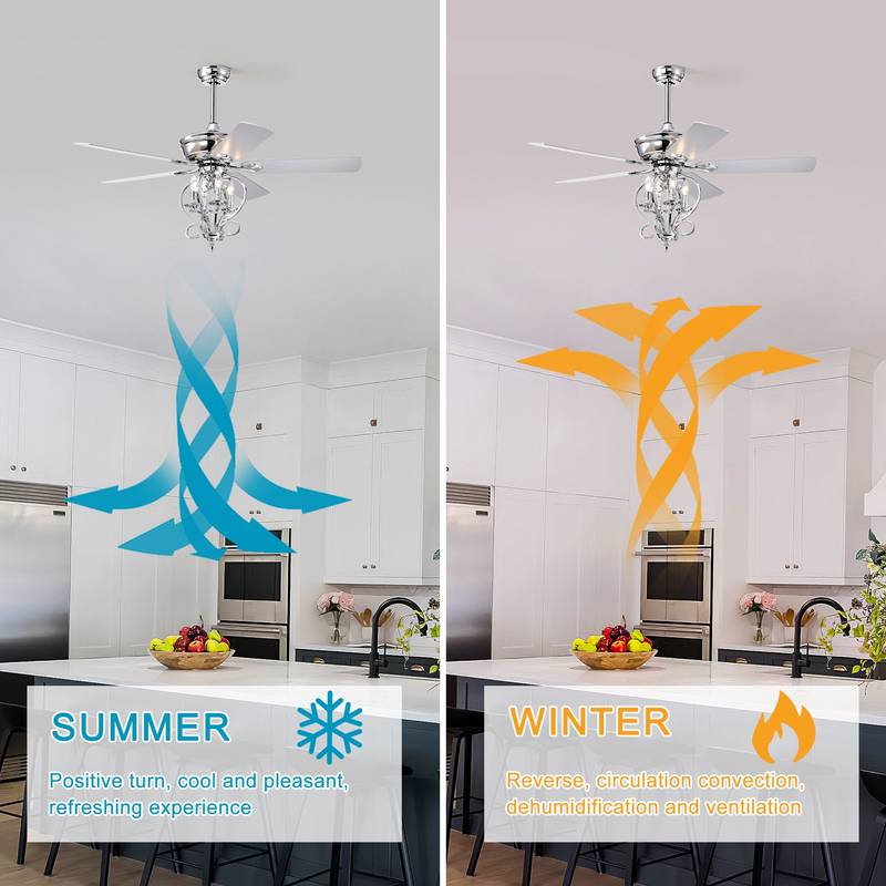 “Classic Comfort Ceiling Fan - Remote Controlled, Stylish Wood Blades”