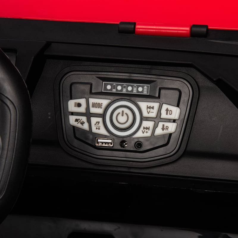 Ride-On Police Car for Kids with Parental Control and Fun Features