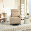 Cozy Glider Rocking Chair in Soft Flannel