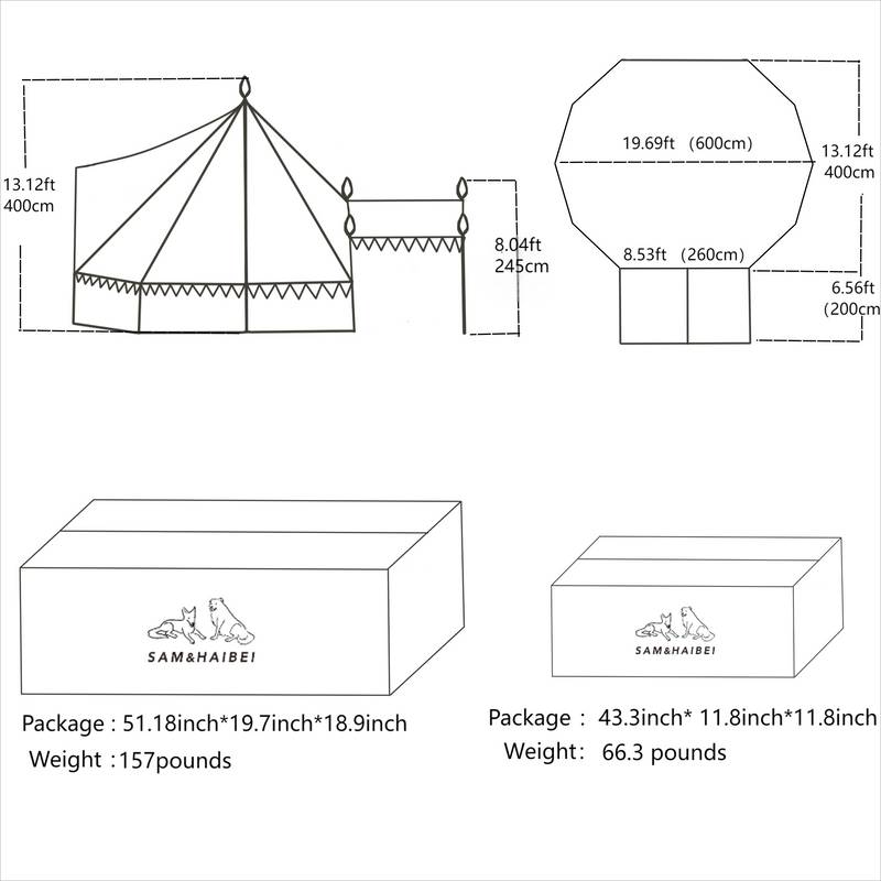 Cozy Canvas Glamping Bell Tent