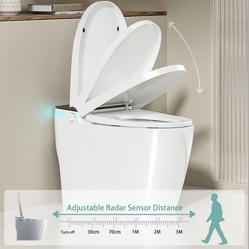 Smart Bidet Toilet: Heated Seat & Auto Features