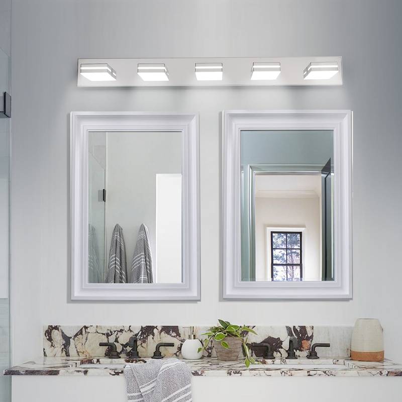 Sleek Chrome LED Vanity Light - Perfect for Your Bathroom!