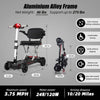 Easy Travel Folding Scooter for Seniors - Red Edition