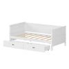 Cozy White Twin Daybed with Storage Drawers