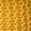 Sunny Yellow Knit Pouf