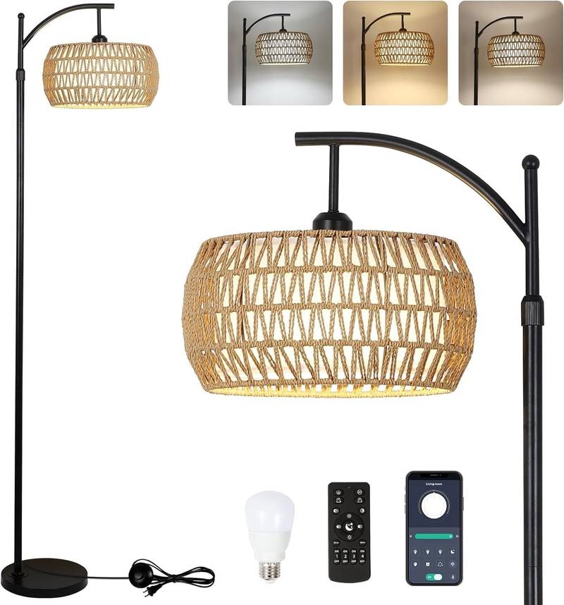 Cozy Glow Arc Lamp with Remote