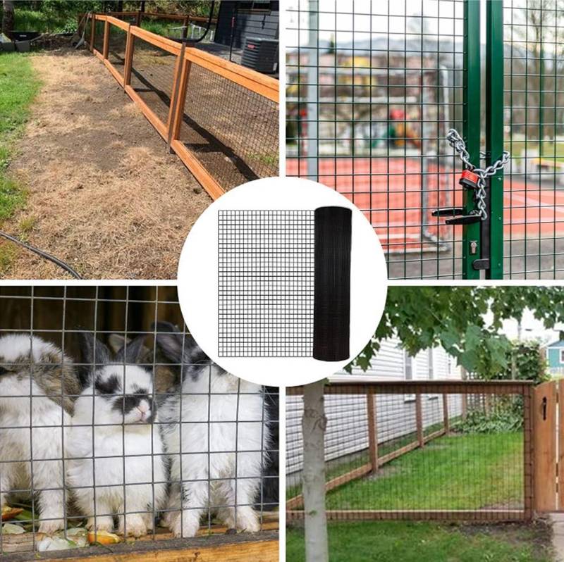Black Vinyl Coated Hardware Cloth - Versatile Fencing for Poultry and Home Projects