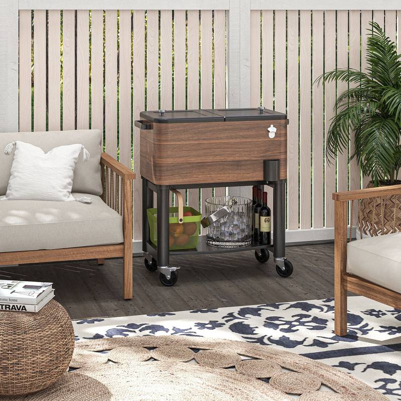 Chill & Grill Patio Cooler Cart