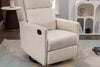 Cozy Beige Swivel Rocker Glider Chair