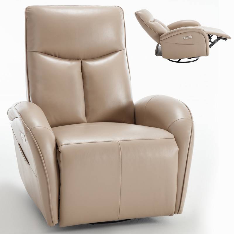 Ultimate Comfort Swivel Recliner with USB Ports
