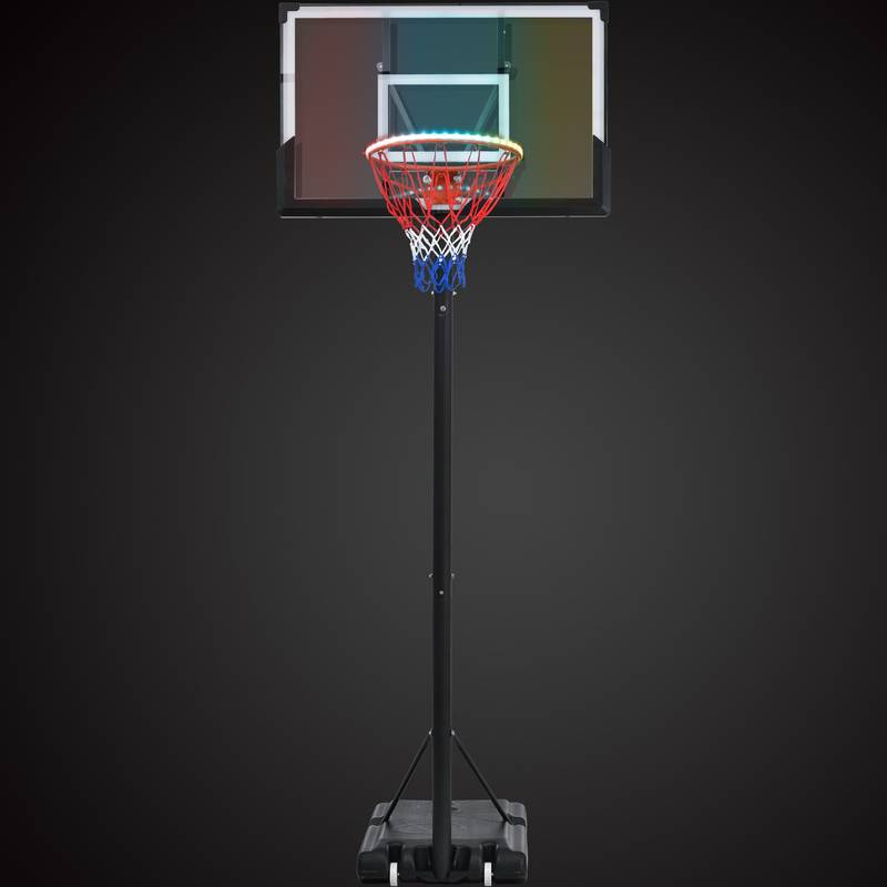 Glow-Up Adjustable Basketball Hoop - Play Day or Night!