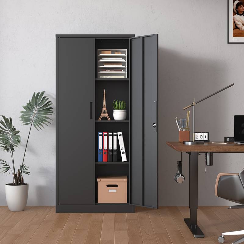 Secure & Stylish Garage Storage Cabinet