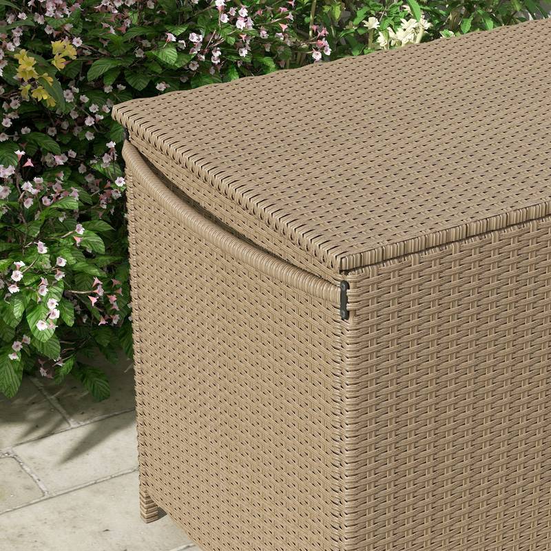 Outsunny Wheeled Outdoor Storage Chest - Perfect for Garden Gear and Pool Toys