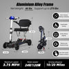 Blue Folding Scooter for Easy Travel - Perfect for Seniors!