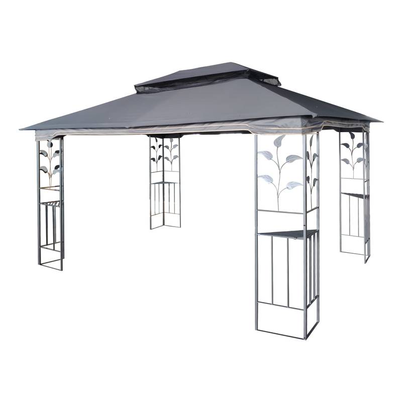 Cozy Outdoor Gazebo with Ventilated Roof & Mosquito Net