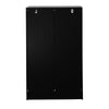 Chic Black Glass-Front Cabinet for Living & Bedroom Storage