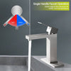 Sleek Stainless Steel Bathroom Faucet with Deckplate and Drain